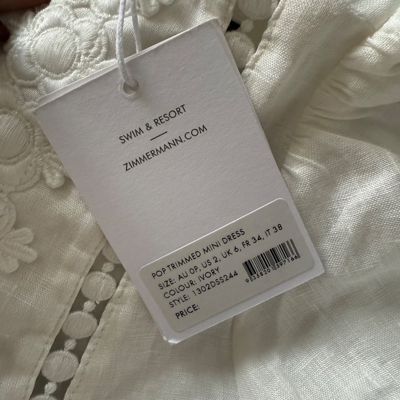 White Zimmermann dress 0p - Picture 3 of 7